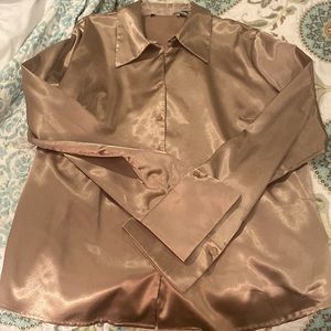 VINTAGE SATIN LIKE BLOUSE